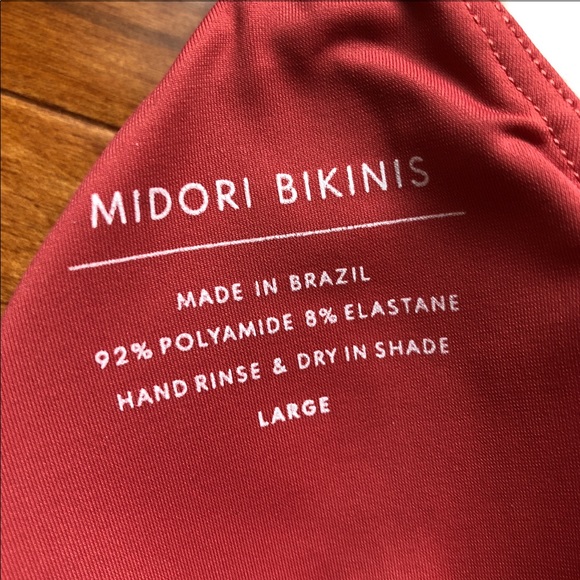 NWT Large Midori Joie Bikini Top in Ginger - Picture 2 of 3